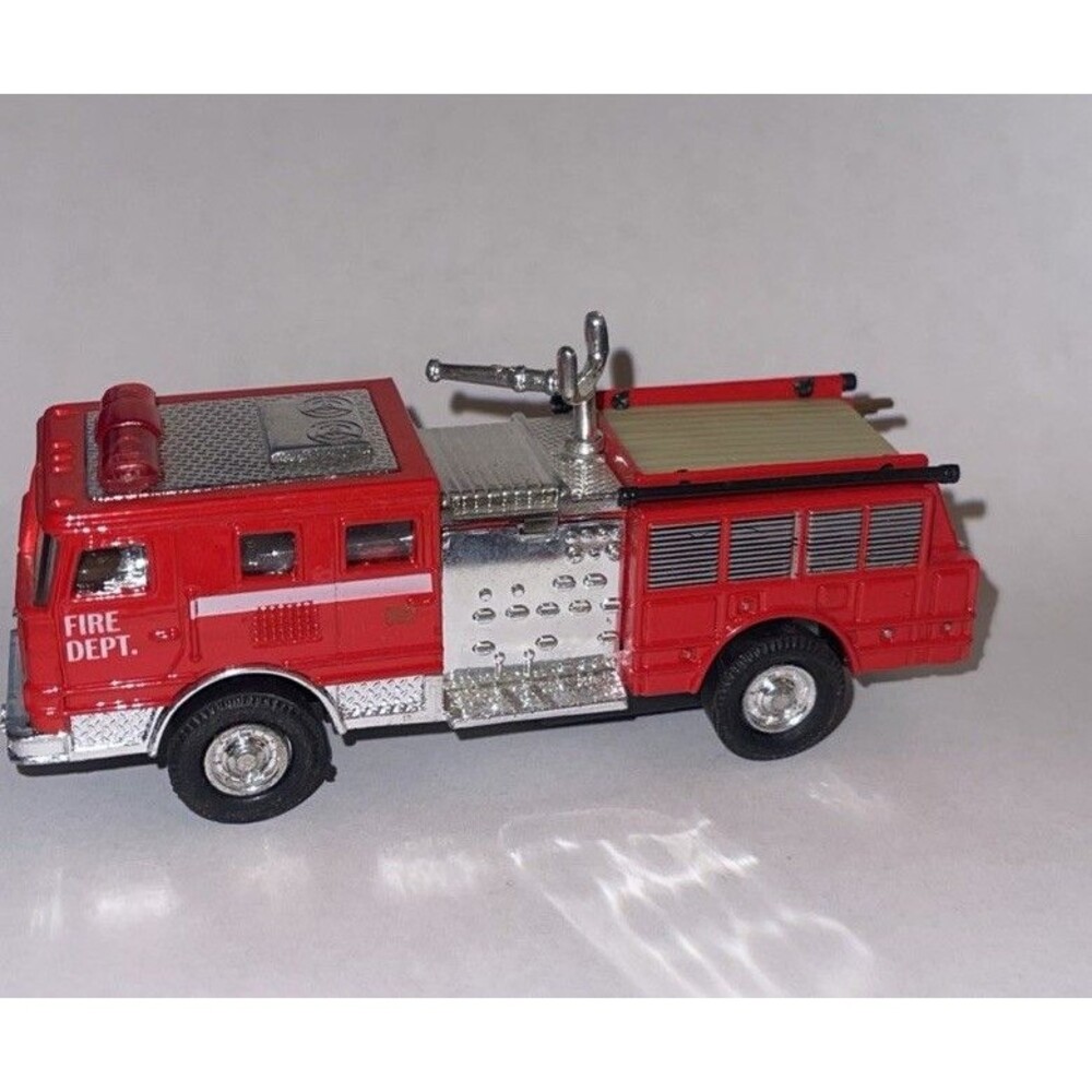 2016 Shing Fat Fire Engine 52 Pull & Go (Tested, Works) China 4.75 in Red